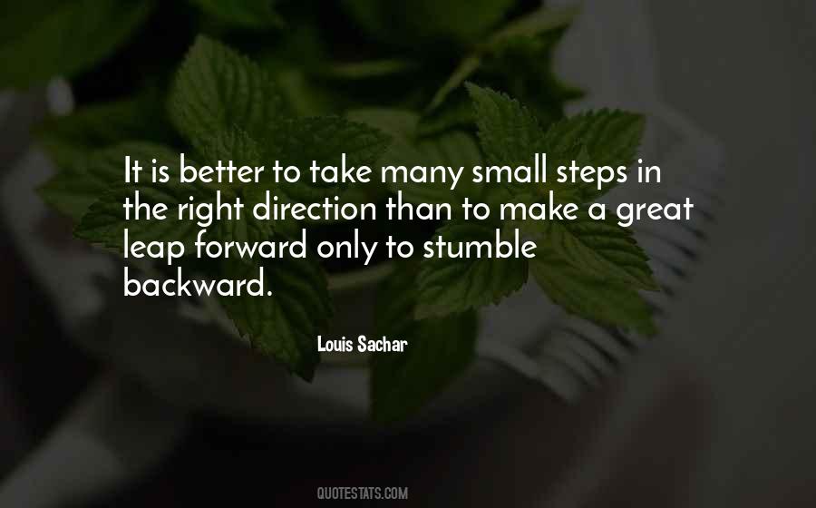 Quotes About Steps Forward #345550