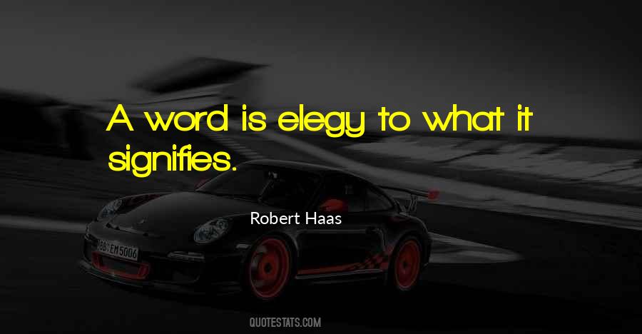 Elegy Poetry Quotes #1197635