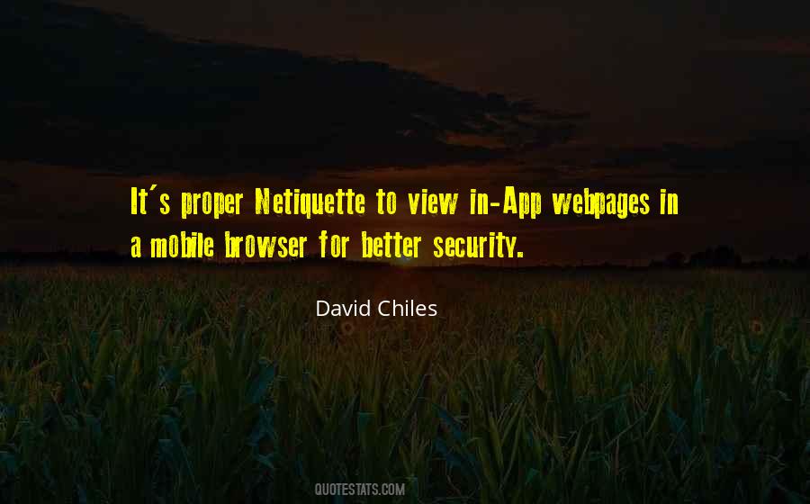 Safety Netiquette Quotes #328014