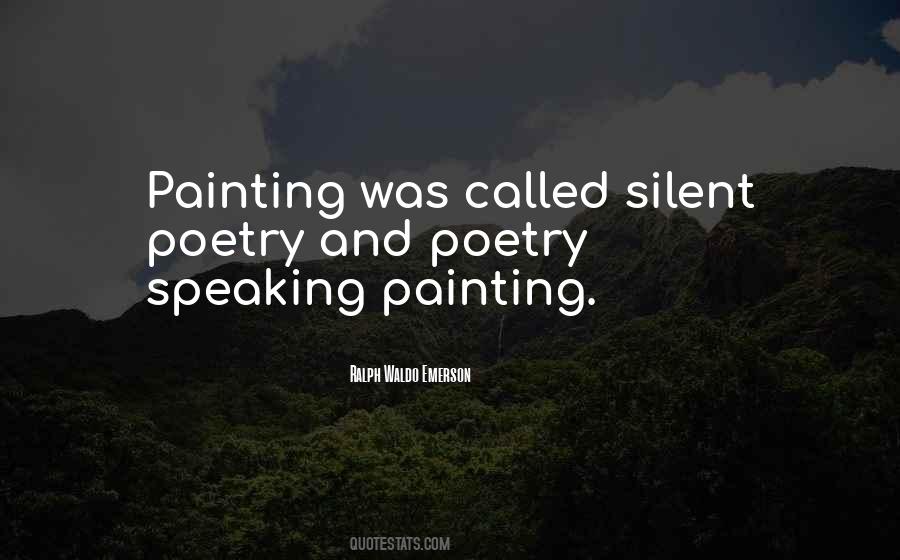 Quotes About Painting And Poetry #1046485