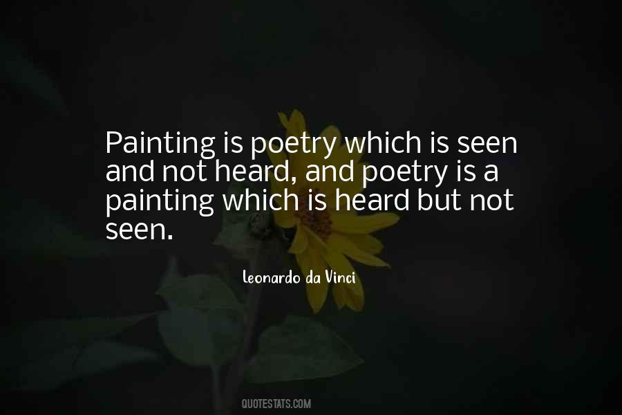 Quotes About Painting And Poetry #315905