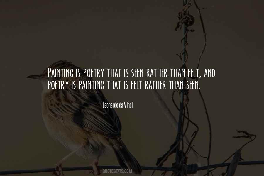 Quotes About Painting And Poetry #859111