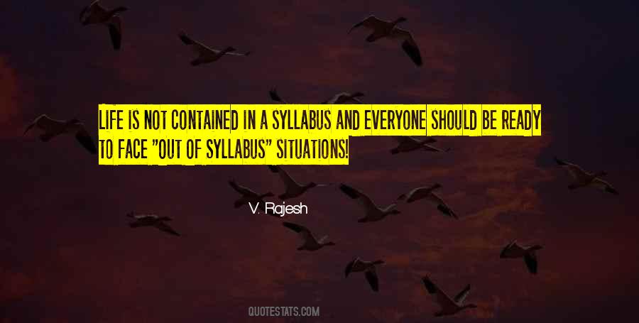 Quotes About Syllabus #1172096