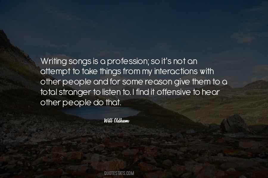 Reason For Writing Quotes #563928
