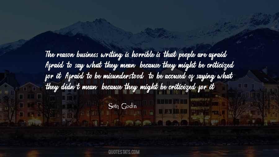 Reason For Writing Quotes #580422