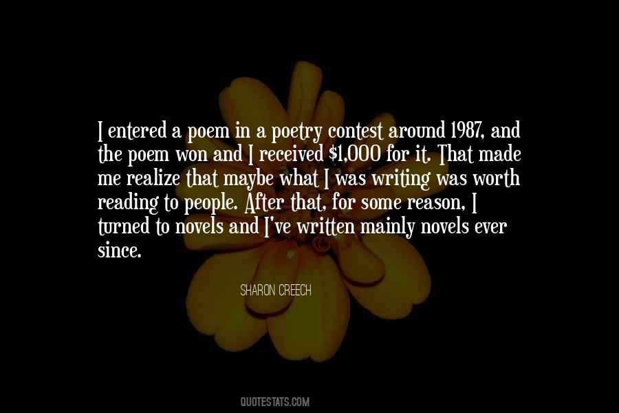 Reason For Writing Quotes #74752