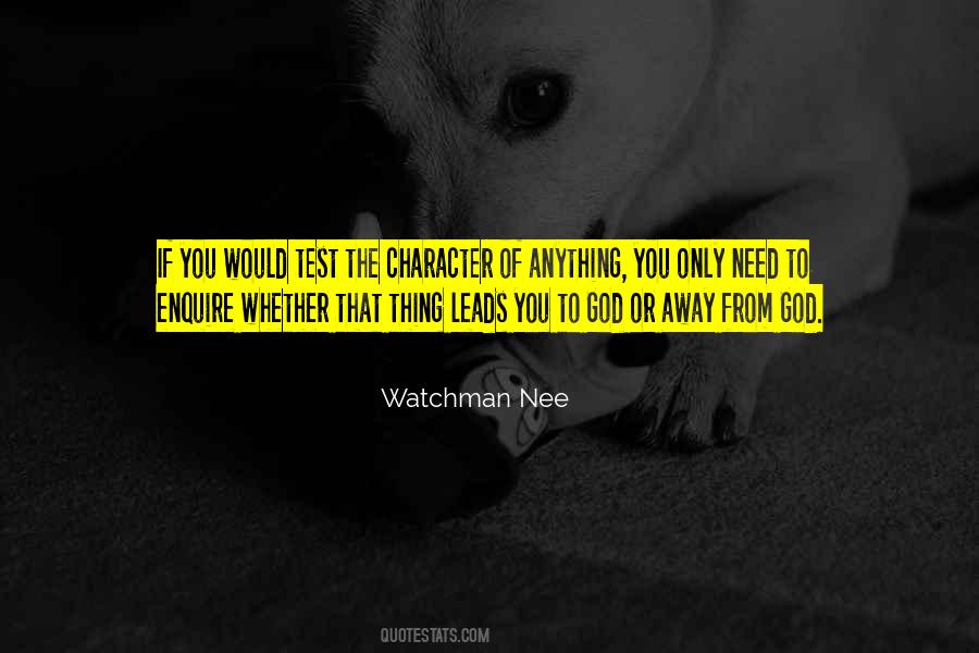 God Test Quotes #211377