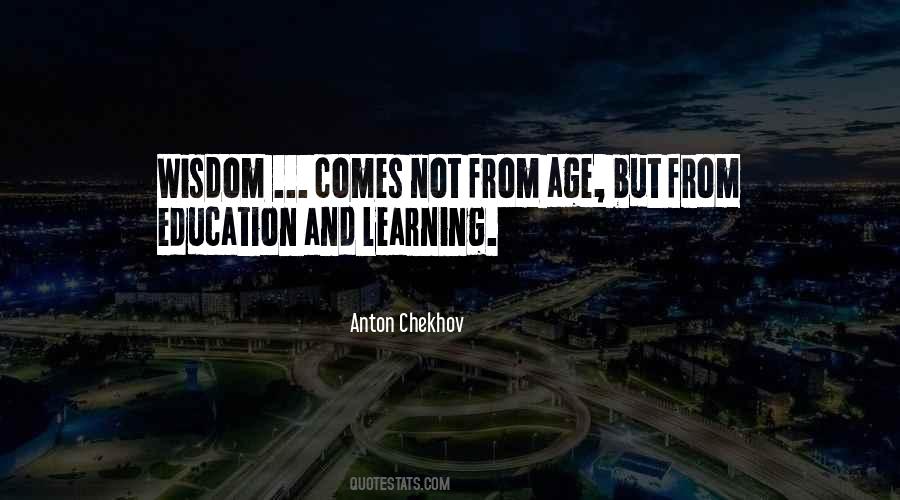 Age And Learning Quotes #1132097