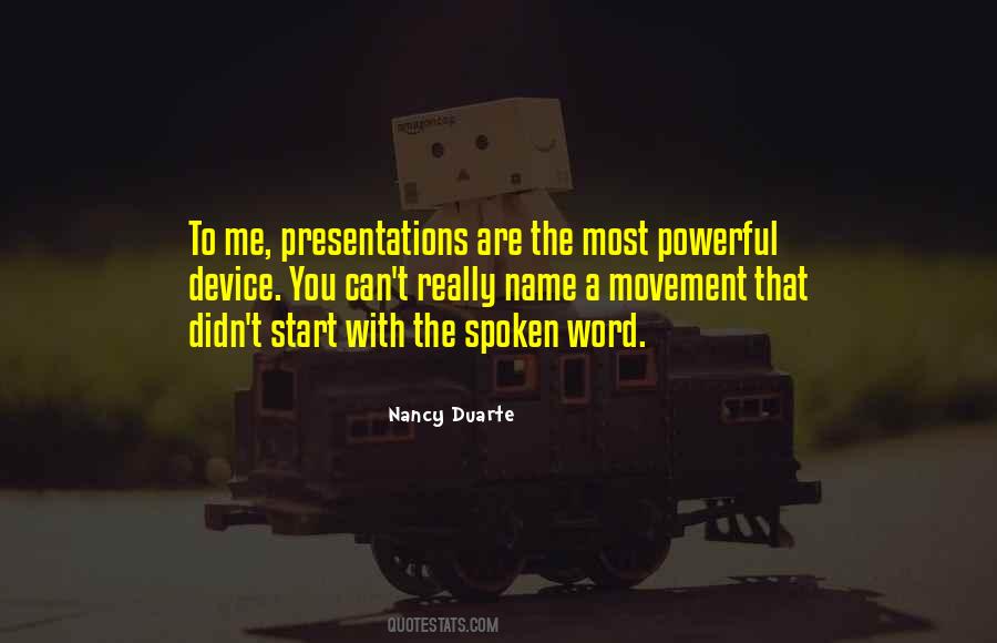 Quotes About Spoken Word #1396026