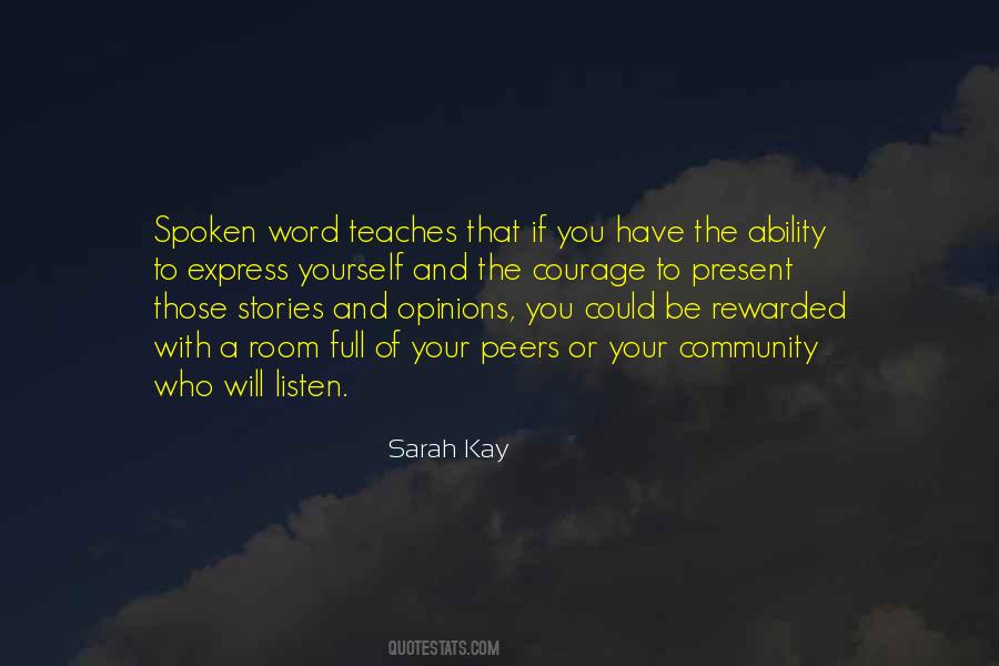 Quotes About Spoken Word #1420760
