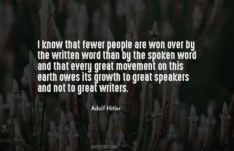 Quotes About Spoken Word #87513