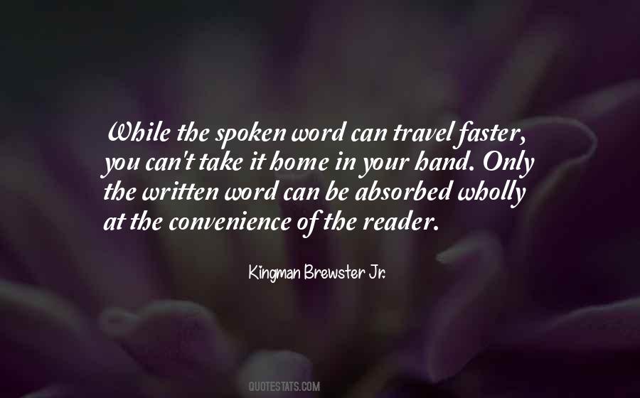 Quotes About Spoken Word #934885