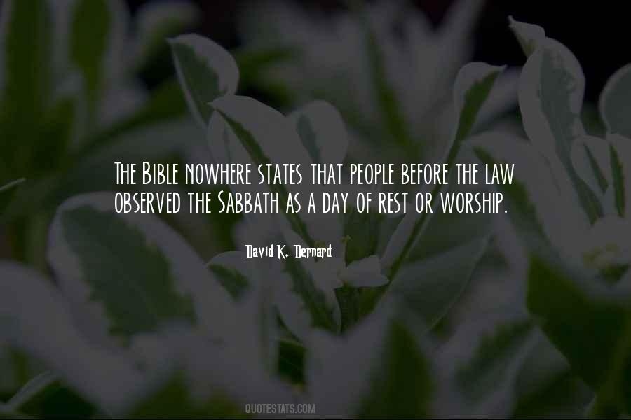 Quotes About Sabbath Day #1636254