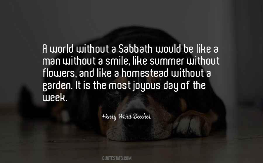 Quotes About Sabbath Day #367592