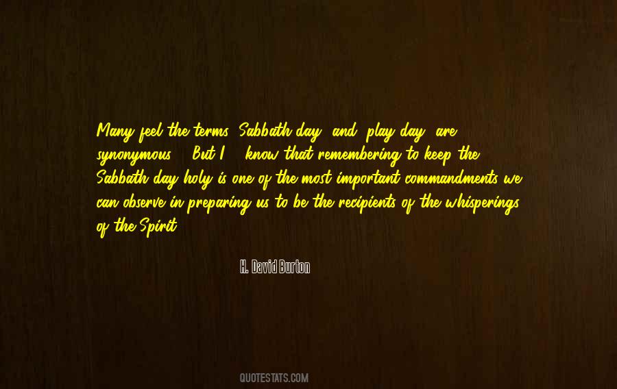 Quotes About Sabbath Day #853403
