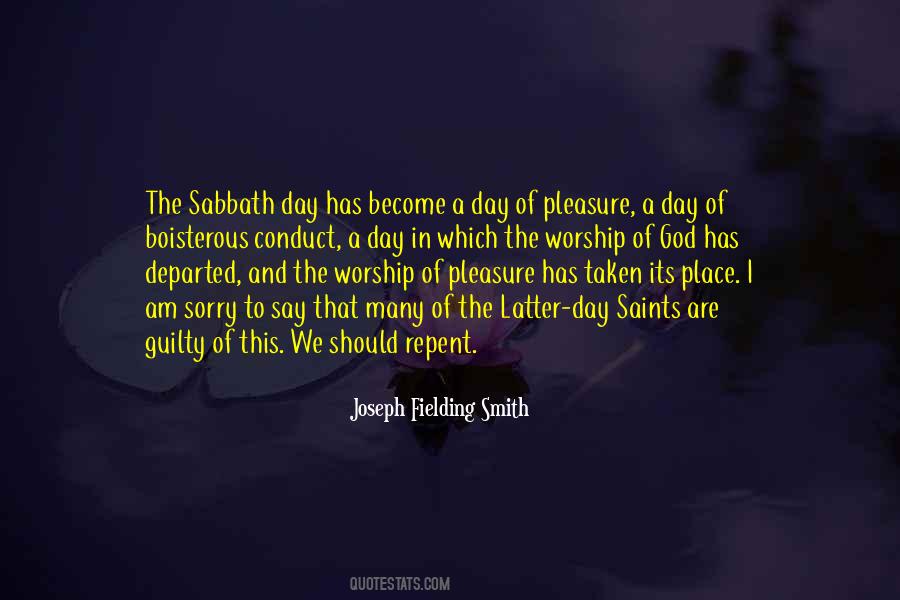Quotes About Sabbath Day #975475