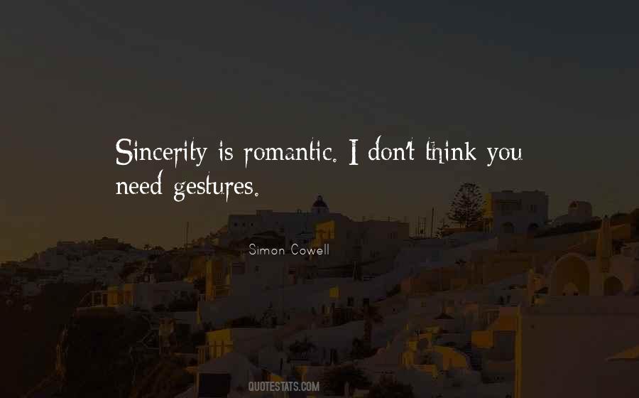 Quotes About Romantic Gestures #1140509