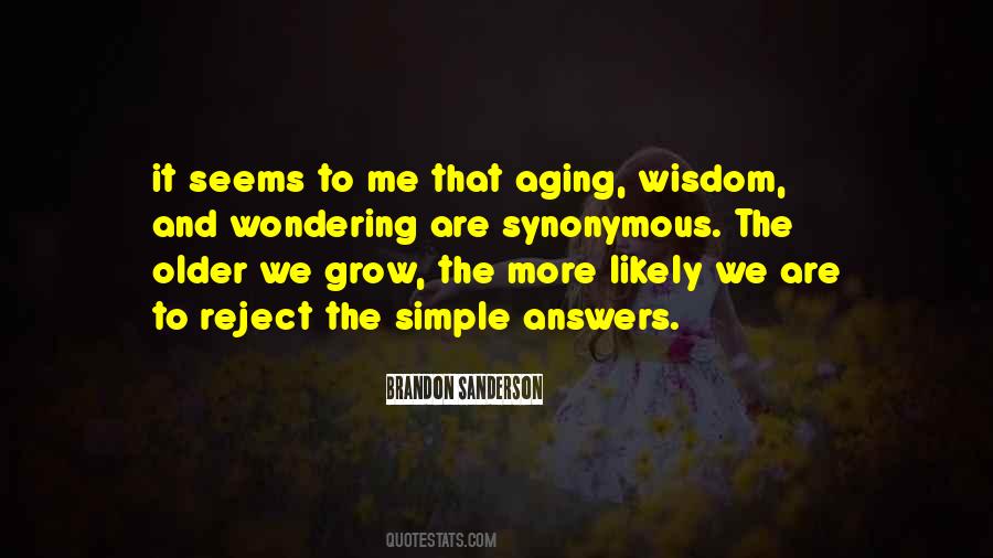 Quotes About Simple Answers #1009869