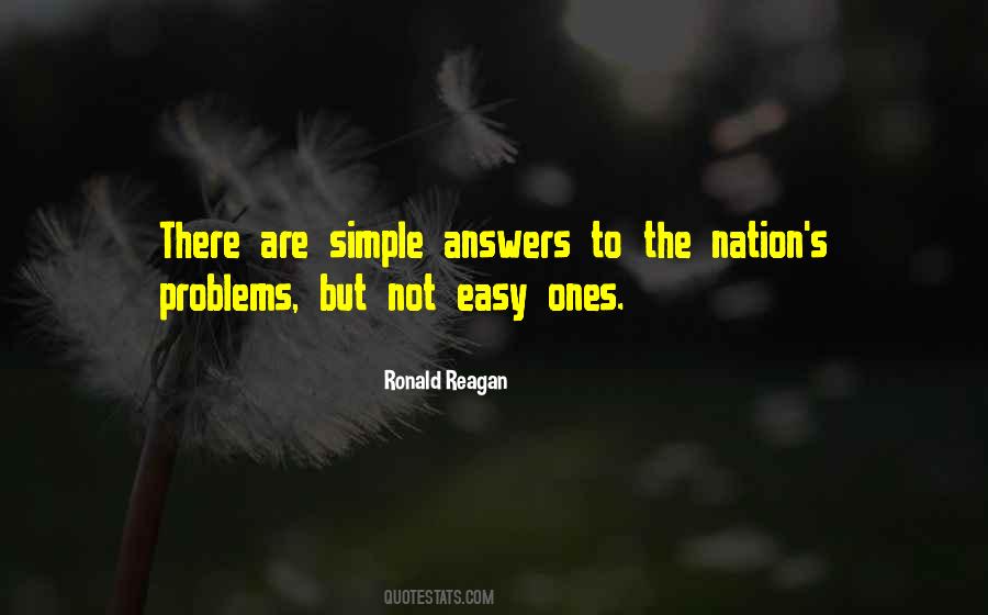 Quotes About Simple Answers #1409123