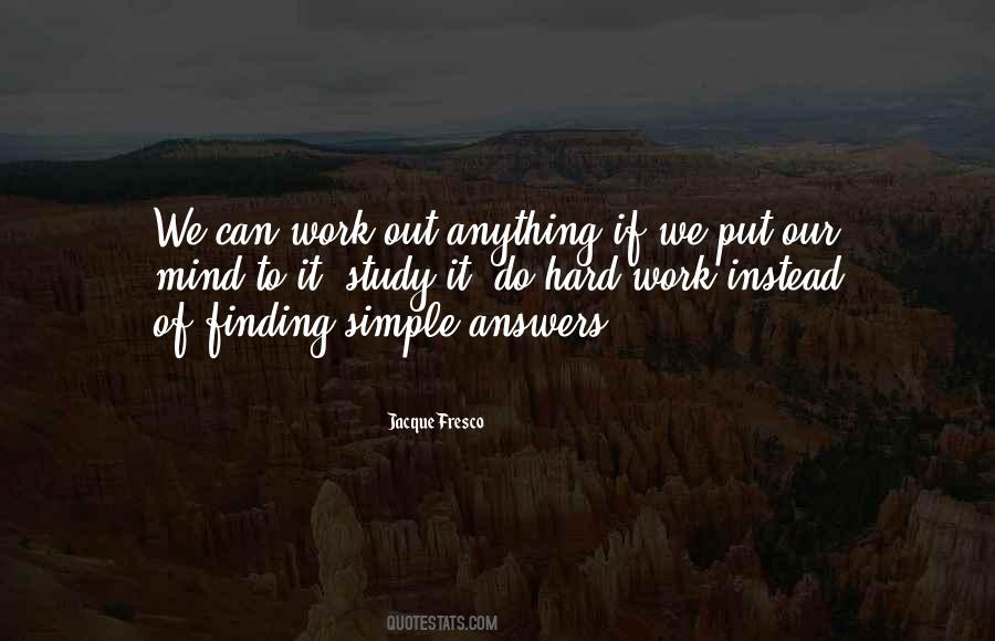 Quotes About Simple Answers #309102