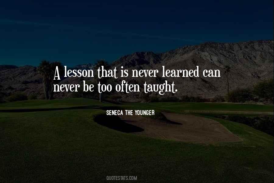 Lesson Learning Quotes #1005704