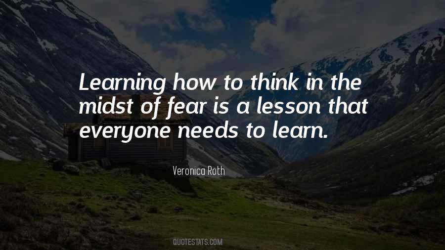 Lesson Learning Quotes #1438902