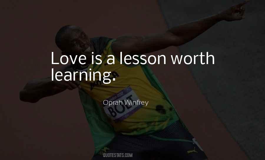 Lesson Learning Quotes #424432