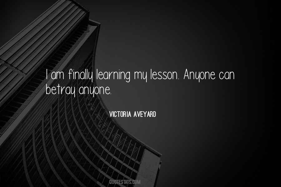 Lesson Learning Quotes #643034