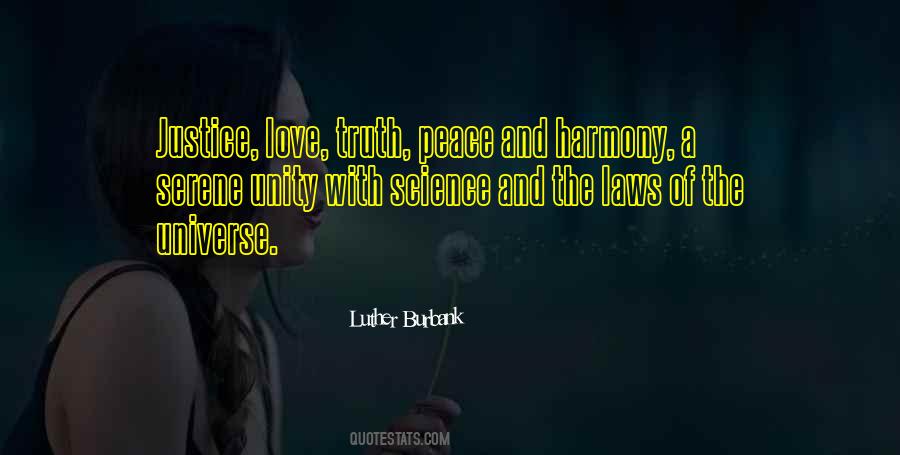 Quotes About Love Peace And Harmony #1119259