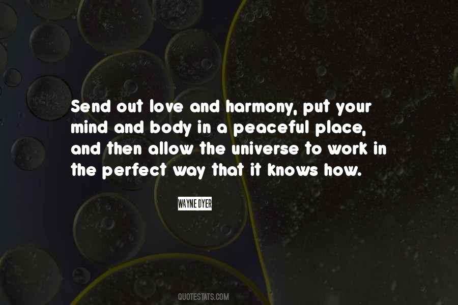 Quotes About Love Peace And Harmony #1309670