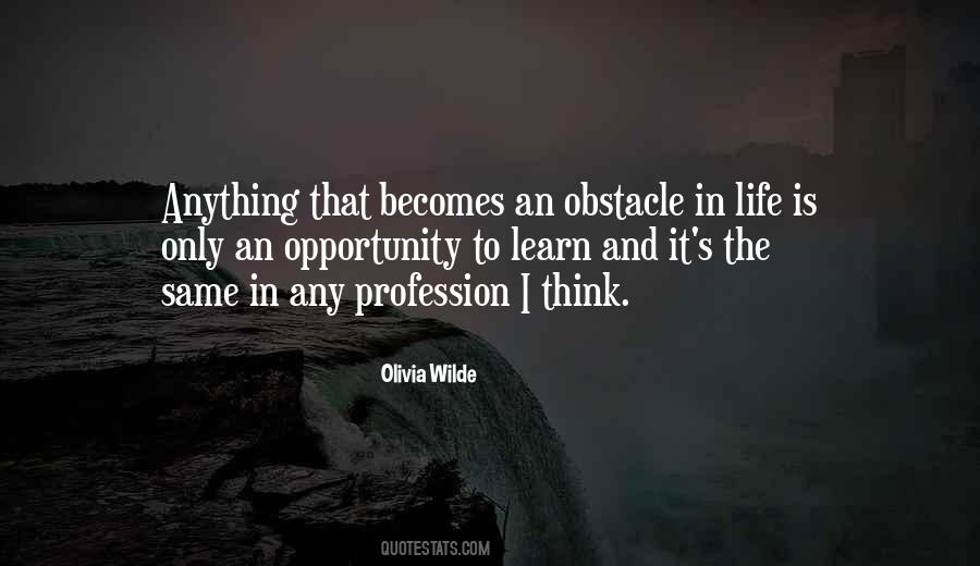 Life Obstacle Quotes #1768602