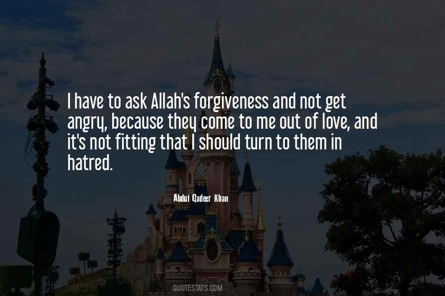 Quotes About Love With Allah #1341012
