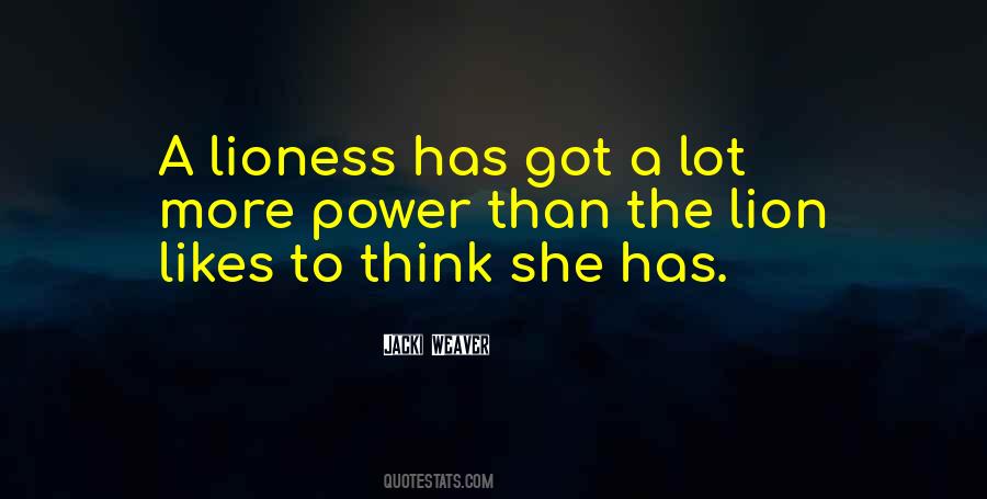 Quotes About The Lioness #1629114