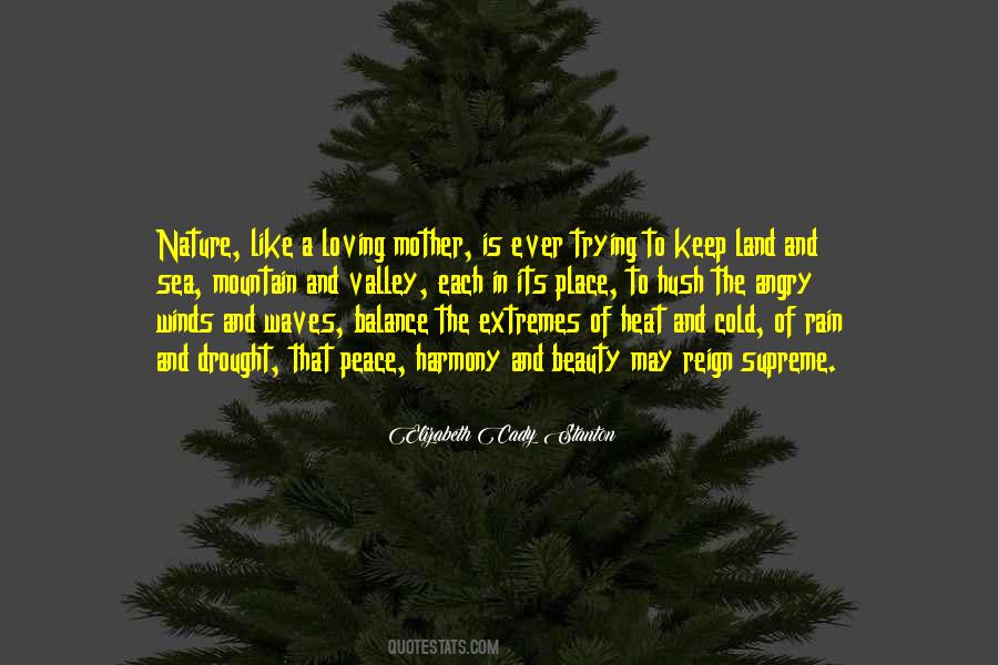 Peace And Balance Quotes #1360968