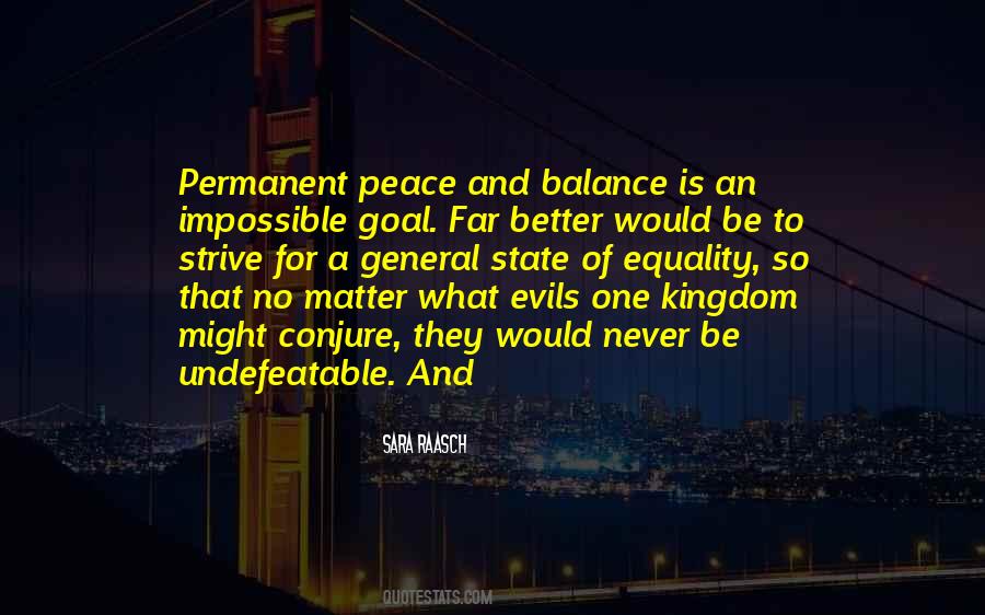 Peace And Balance Quotes #1645548
