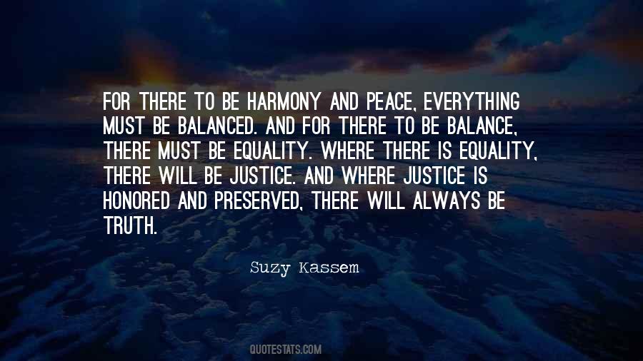 Peace And Balance Quotes #1762165