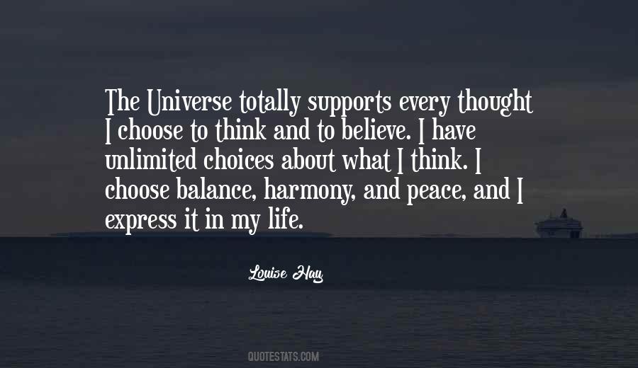 Peace And Balance Quotes #1818637