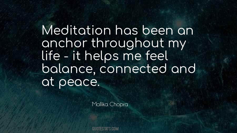 Peace And Balance Quotes #20219
