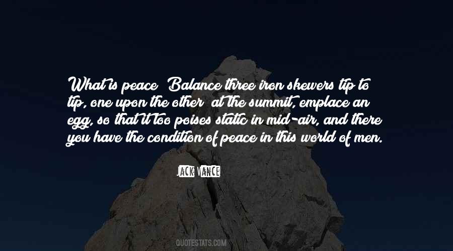 Peace And Balance Quotes #266919