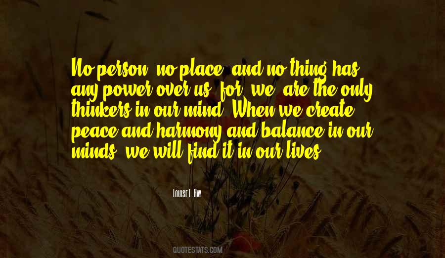Peace And Balance Quotes #598236