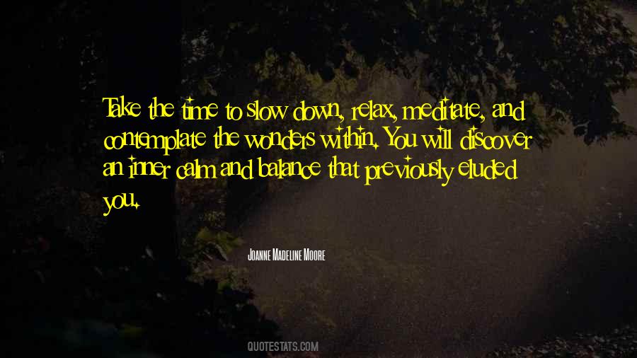 Peace And Balance Quotes #743486