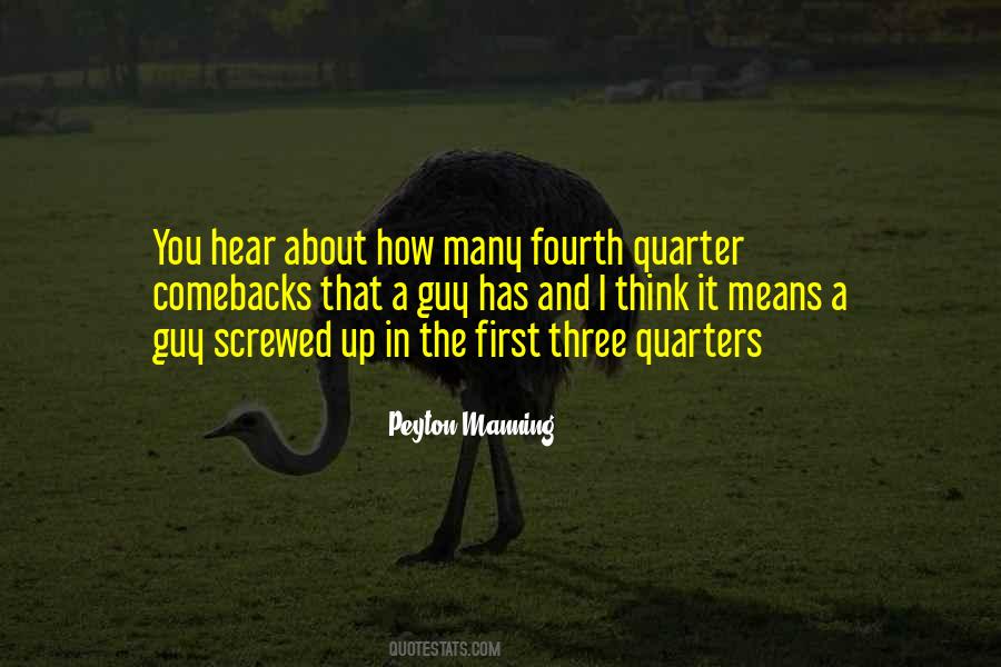 Quotes About Fourth Quarter #1142428