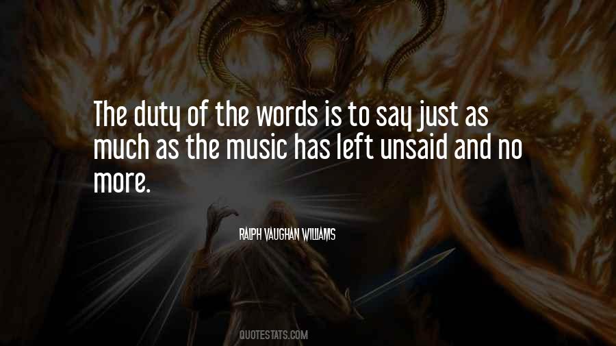 Quotes About Unsaid Words #1041087