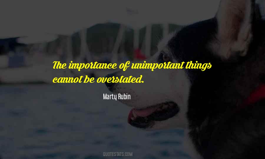 Quotes About Unimportant Things #1443331