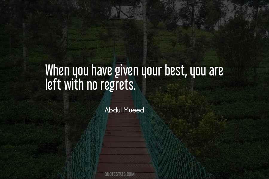 Quotes About Regrets #1245218