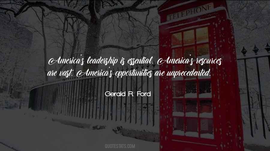 Quotes About Opportunities In America #1037891
