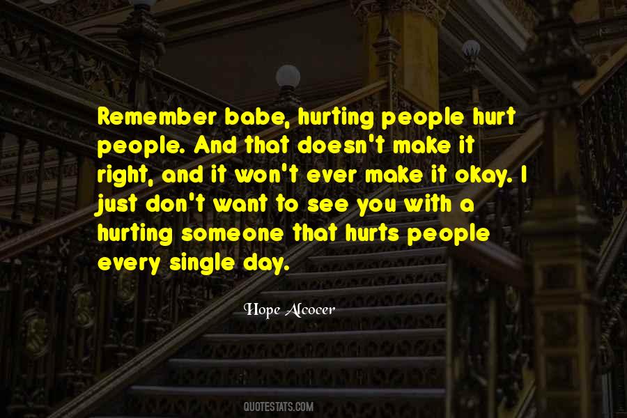 People Hurt Quotes #44094