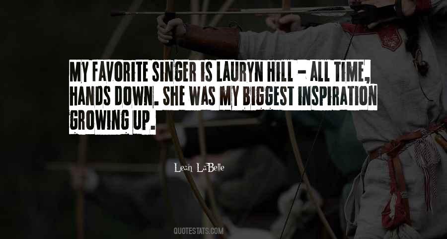 Quotes About My Favorite Singer #917350