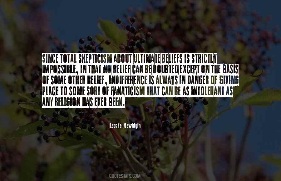 Skepticism Of Religion Quotes #931815