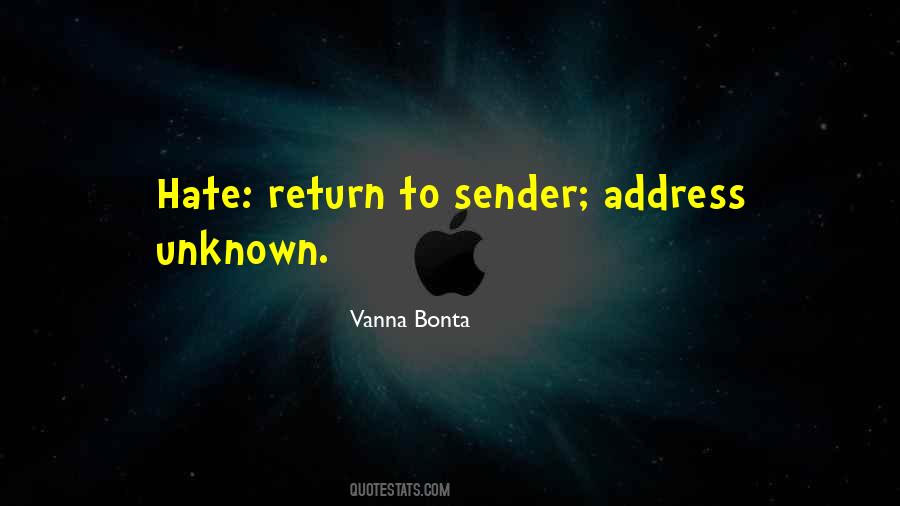Return To Sender Quotes #300578